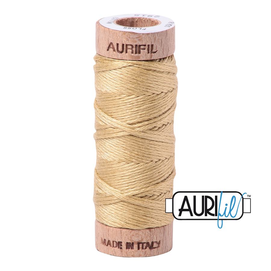 Aurifil Cotton Embroidery Floss, 2915 Very Light Brass