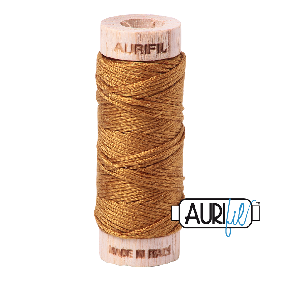 Aurifil Cotton Embroidery Floss, 2975 Brass