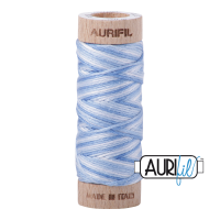 Aurifil Cotton Embroidery Floss, 3770 Stone Washed Denim (Variegated)