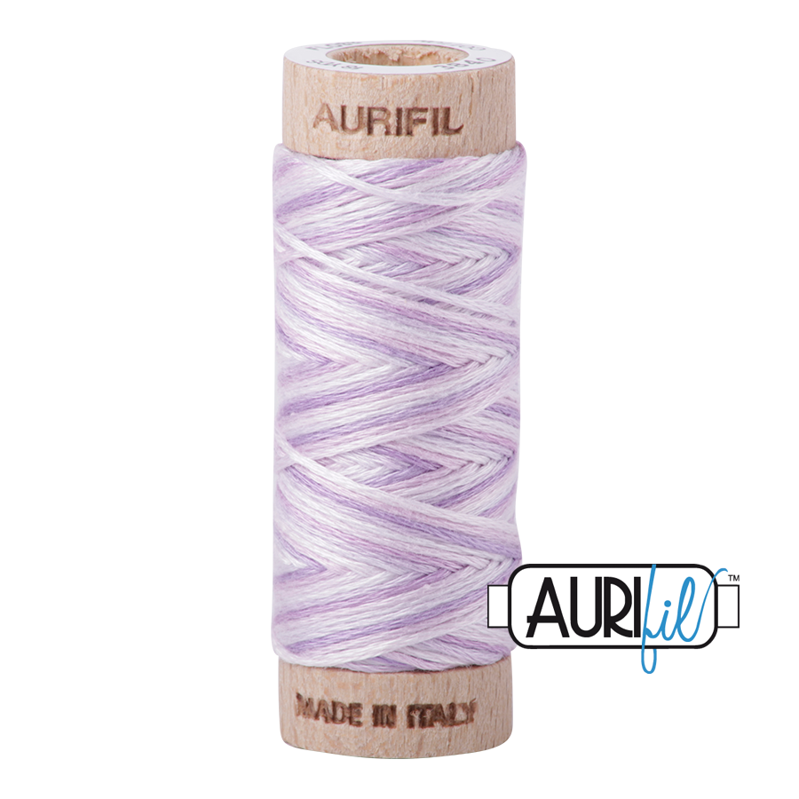 Aurifil Cotton Embroidery Floss, 3840 French Lilac (Variegated)