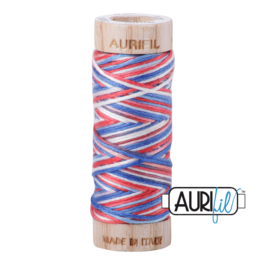 Aurifil Cotton Embroidery Floss, 3852 Liberty (Variegated)