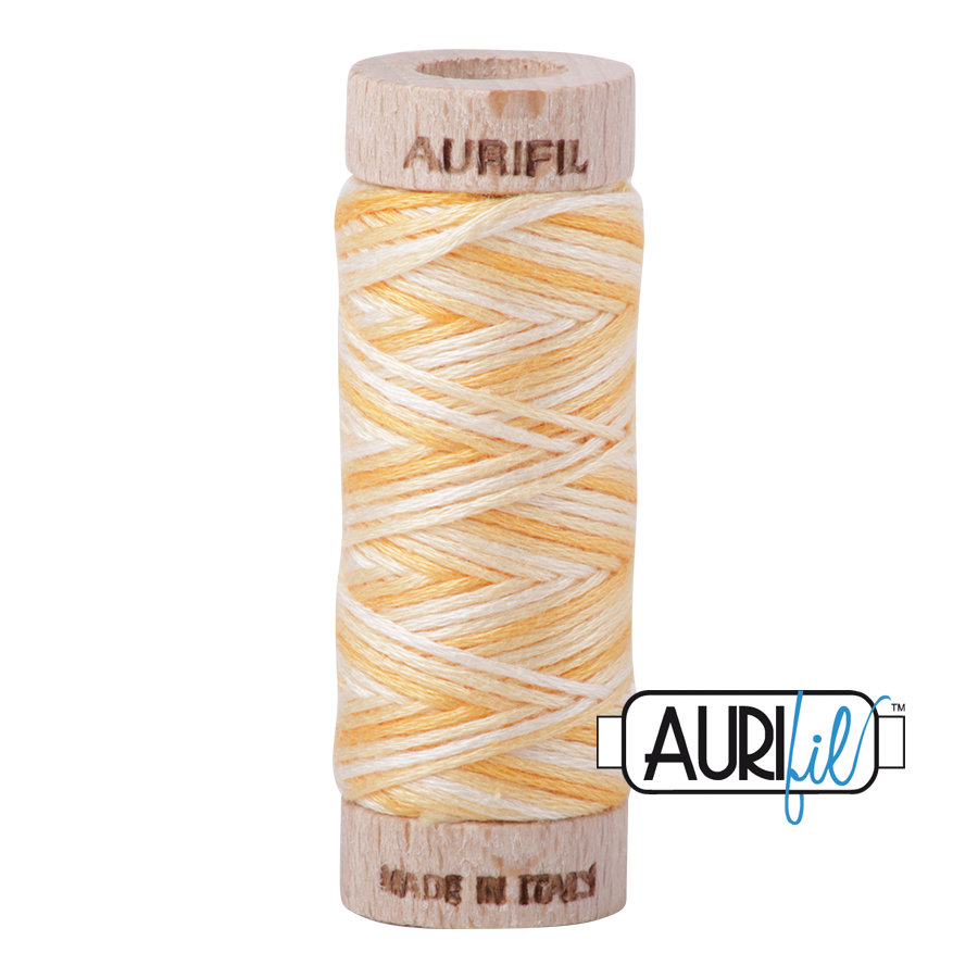 Aurifil Cotton Embroidery Floss, 3920 Golden Glow (Variegated)