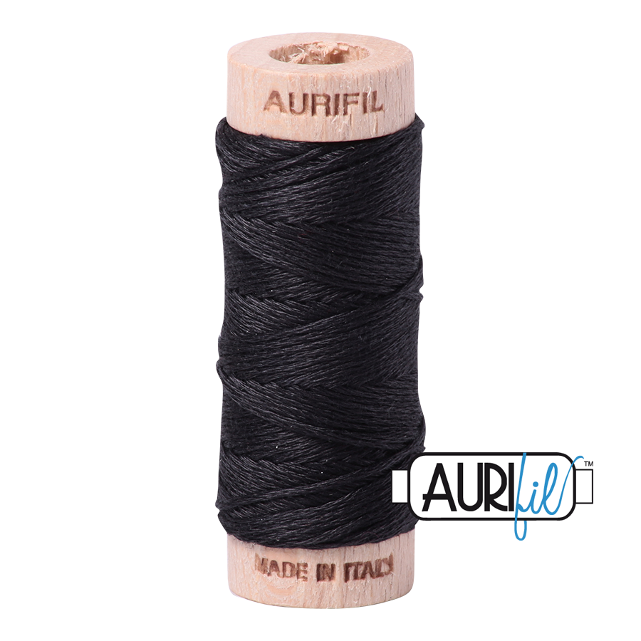 Aurifil Cotton Embroidery Floss, 4241 Very Dark Grey