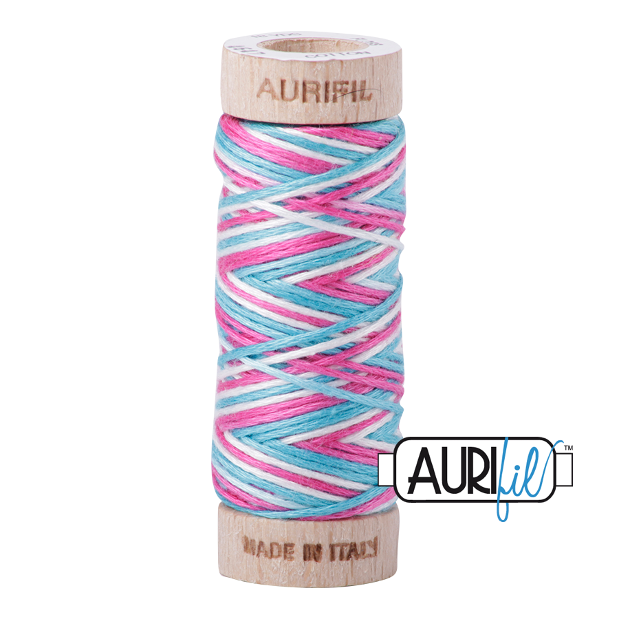 Aurifil Cotton Embroidery Floss, 4647 Berrylicious (Variegated)