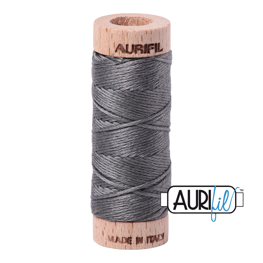 Aurifil Cotton Embroidery Floss, 5004 Grey Smoke