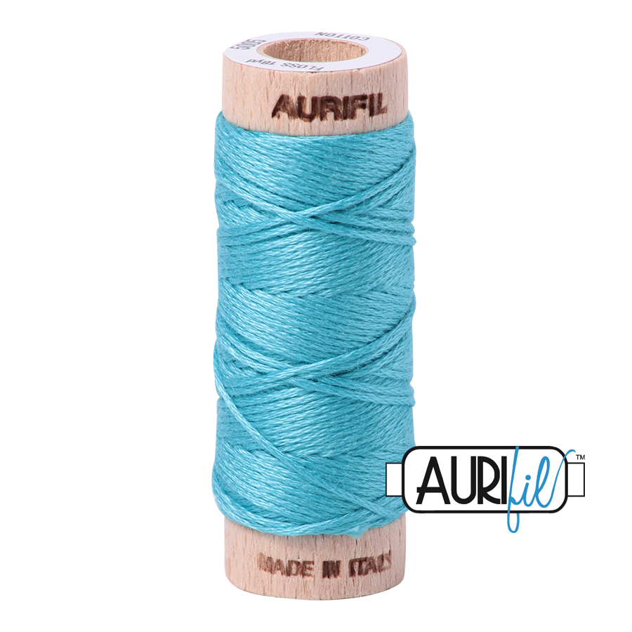 Aurifil Cotton Embroidery Floss, 5005 Bright Turquoise
