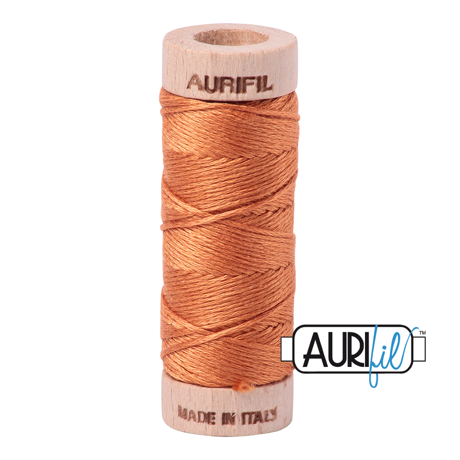 Aurifil Cotton Embroidery Floss, 5009 Medium Orange