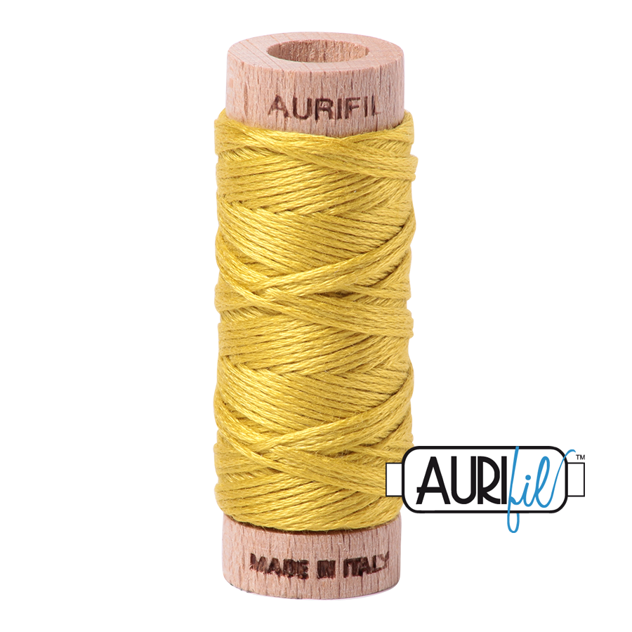 Aurifil Cotton Embroidery Floss, 5015 Gold Yellow