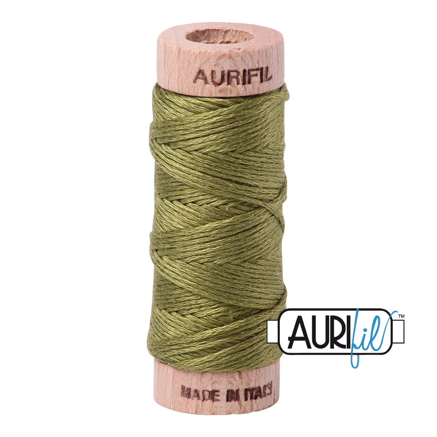 Aurifil Cotton Embroidery Floss, 5016 Olive Green