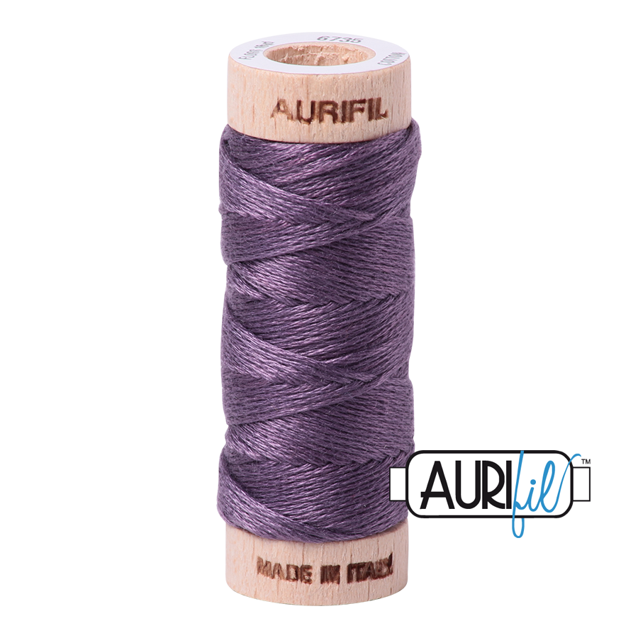 Aurifil Cotton Embroidery Floss, 6735 Plumtastic