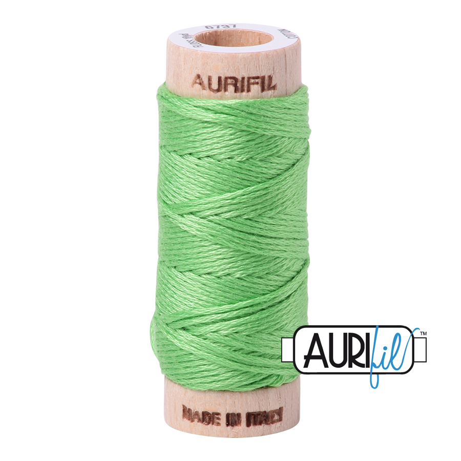Aurifil Cotton Embroidery Floss, 6737 Shamrock Green
