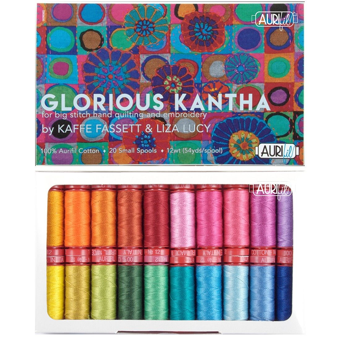 Glorious Kantha by Kaffe Fassett & Liza Lucy - Aurifil Cotton 12wt