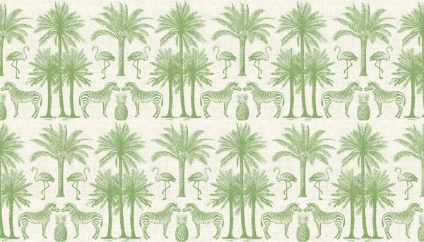 Makower - Fern Garden - Palm - 2073/G Green
