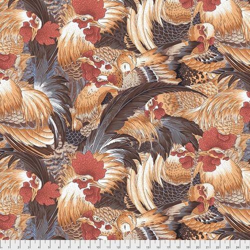 Snow Leopard Designs - Roosters - PWSL080 Natural