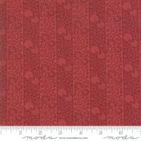 May Morris Studio - Stripe Twill 1906 - No. 7343 15 (Crimson) - Moda Fabrics