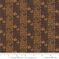 Last Piece - 90cm length - May Morris Studio - Stripe Twill 1906 - No. 7343  23 (Ebony) - Moda Fabrics