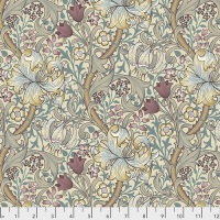 Free Spirit Fabrics - The Original Morris & Co - Golden Lily - Dusk - PWWM028.DUSK