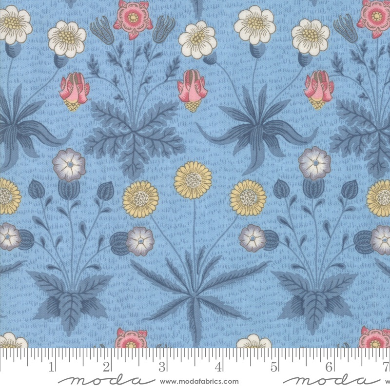 Best Of Morris Spring - Daisy 1865 to 1875 - 33493 16 (Wedgewood) - Moda Fabrics