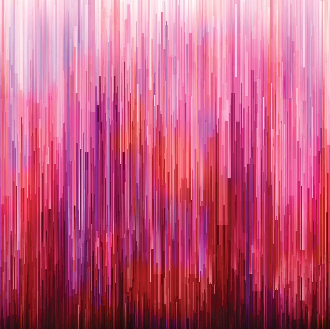 Moda - Gradients - Digital Fragmented Stripe - No. 33362-11 (Pink/Red)