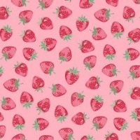 Makower - Strawberry Jam - Strawberry - Pink - 2/9365R