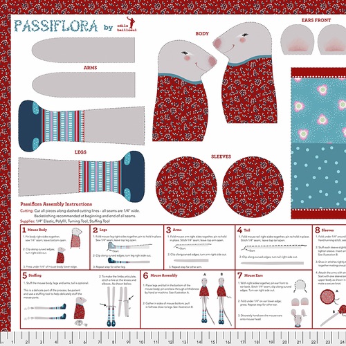 SALE! Free Spirit Fabrics - Passiflora Panel - Multi - PWOB033.MULTI