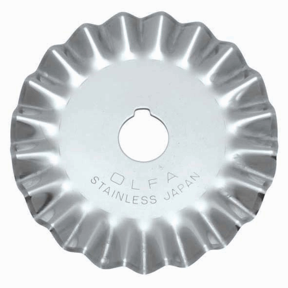 Rotary Cutter Blade - 45mm - Pinking (Olfa)