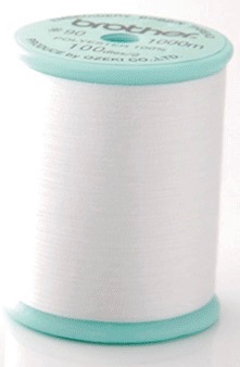 Brother Embroidery Bobbin Thread #90 - White - (Embroidery only models)