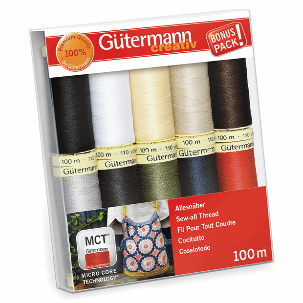 Gutermann Thread Set - Sew-All 100m x 10 (Basics)