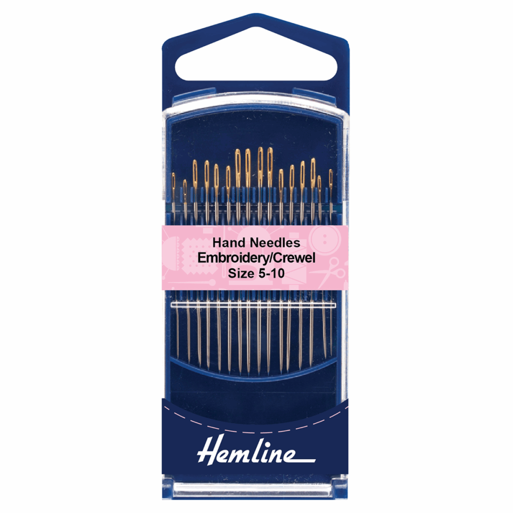 Embroidery Needles - Size 5-10 (Hemline Premium)