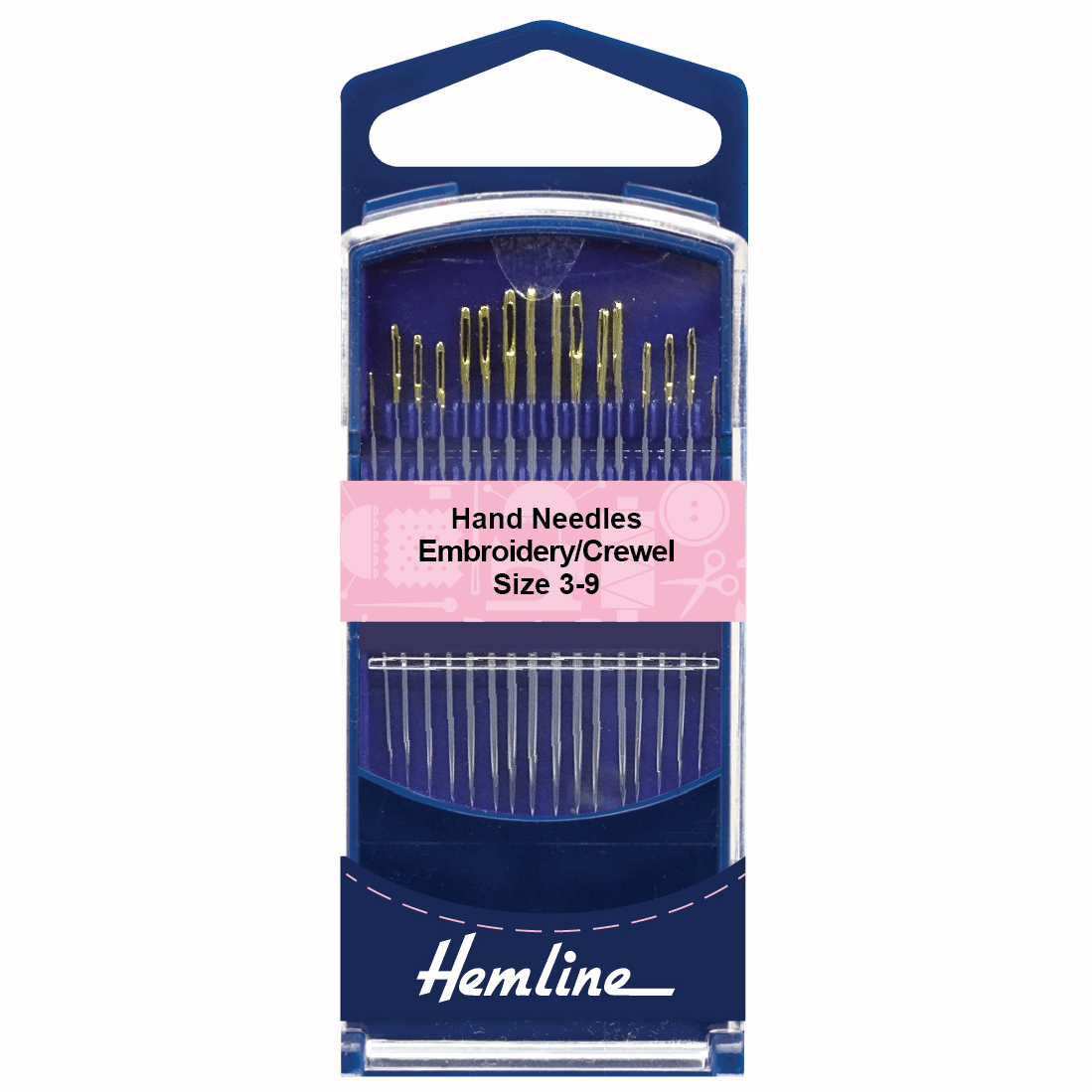 Embroidery / Crewel Needles - Size 3-9 (Hemline Premium)
