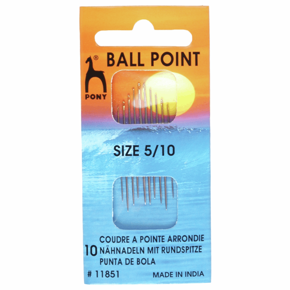 Ballpoint Needles - Size 5-10 (Pony)
