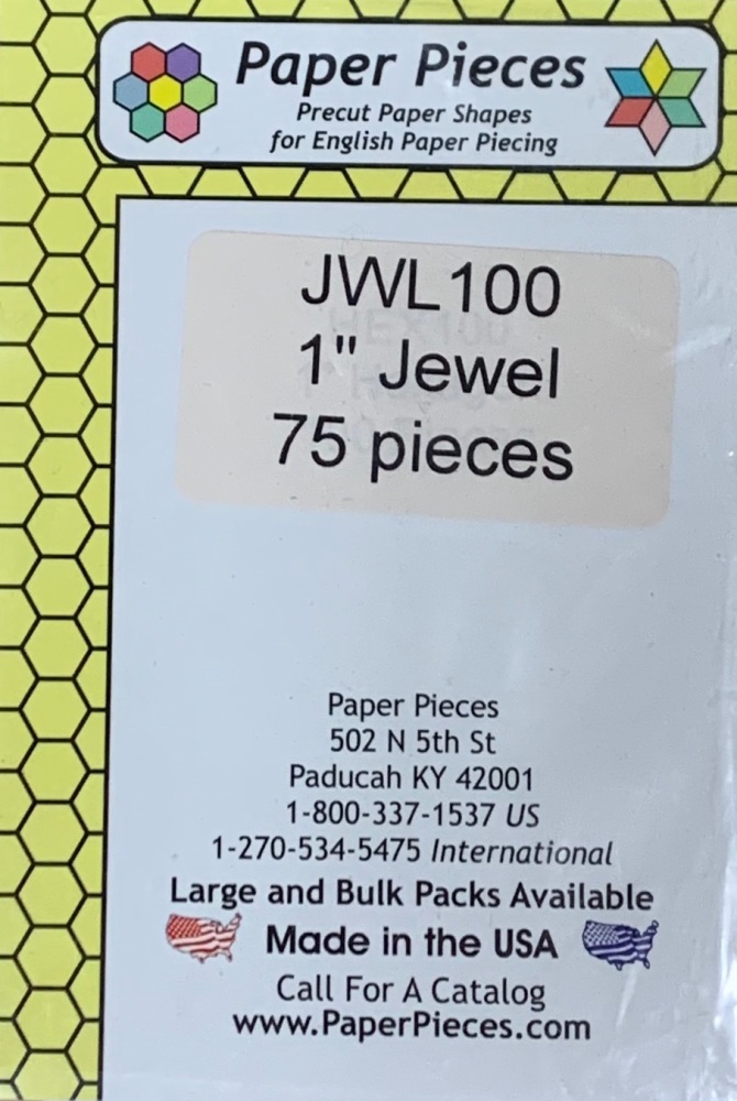 1" Jewel Paper Pieces - 75 pieces (JWL100)