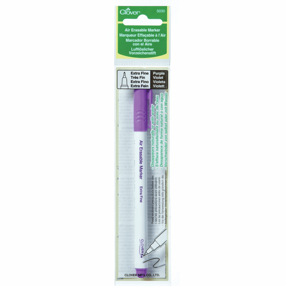 Air Erasable Fabric Marker - Extra Fine - Purple (Clover)