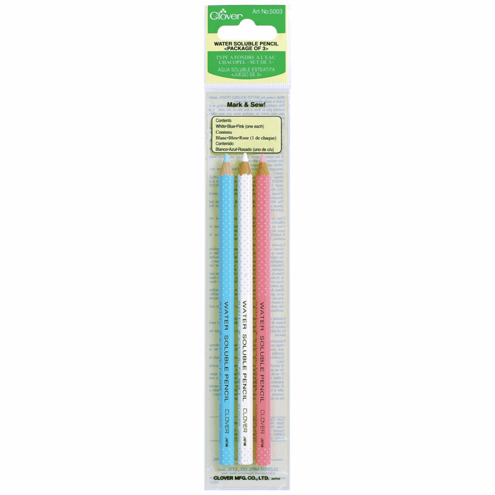 Water Soluble Pencils - 3 Colours - (Clover)