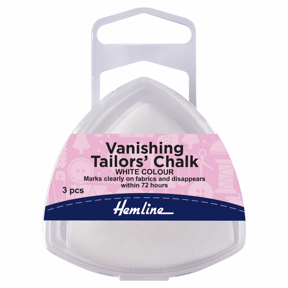 Tailors Chalk - Vanishing - Triangles - White (Hemline)
