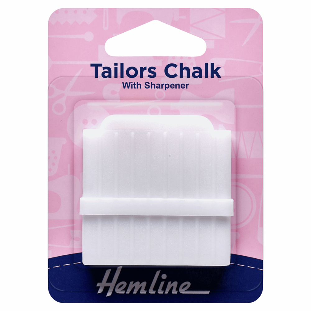 Tailors Chalk with Sharpener - White (Hemline)
