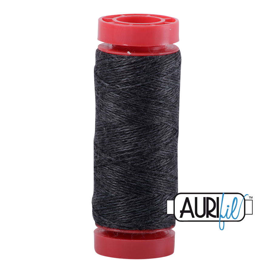 Aurifil Wool 12wt - 8083 Dark Grey Melange - 50 metres