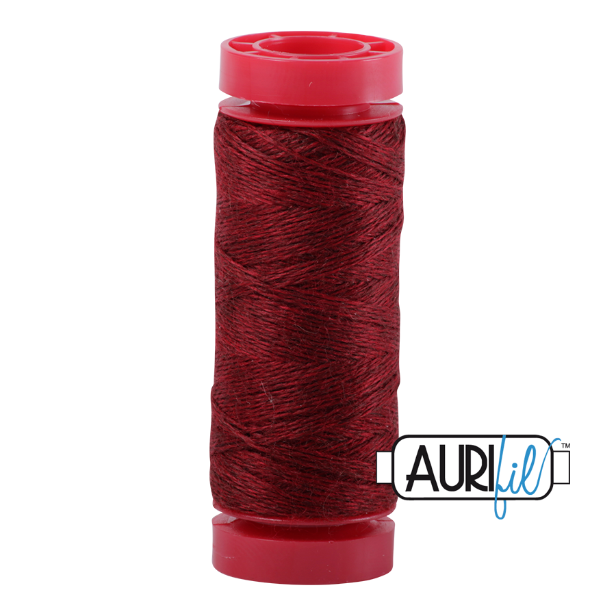 Aurifil Wool 12wt, Col. 8089 Cranberry Melange