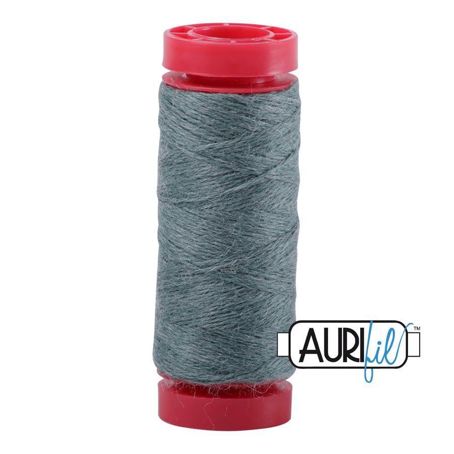 Aurifil Wool 12wt - 8886 Sea Green Melange - 50 metres