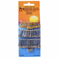 Safety Pins - Assorted Sizes - 100 Pk (Pony) 