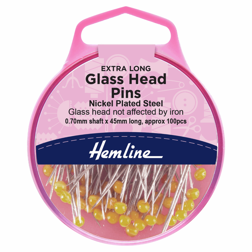 Glass Head Pins (Hemline)