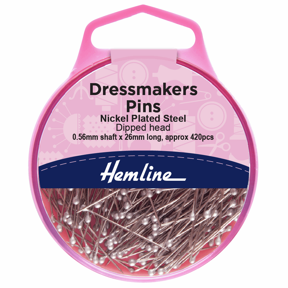 Dressmaker's Pins - Dipped Head (Hemline)