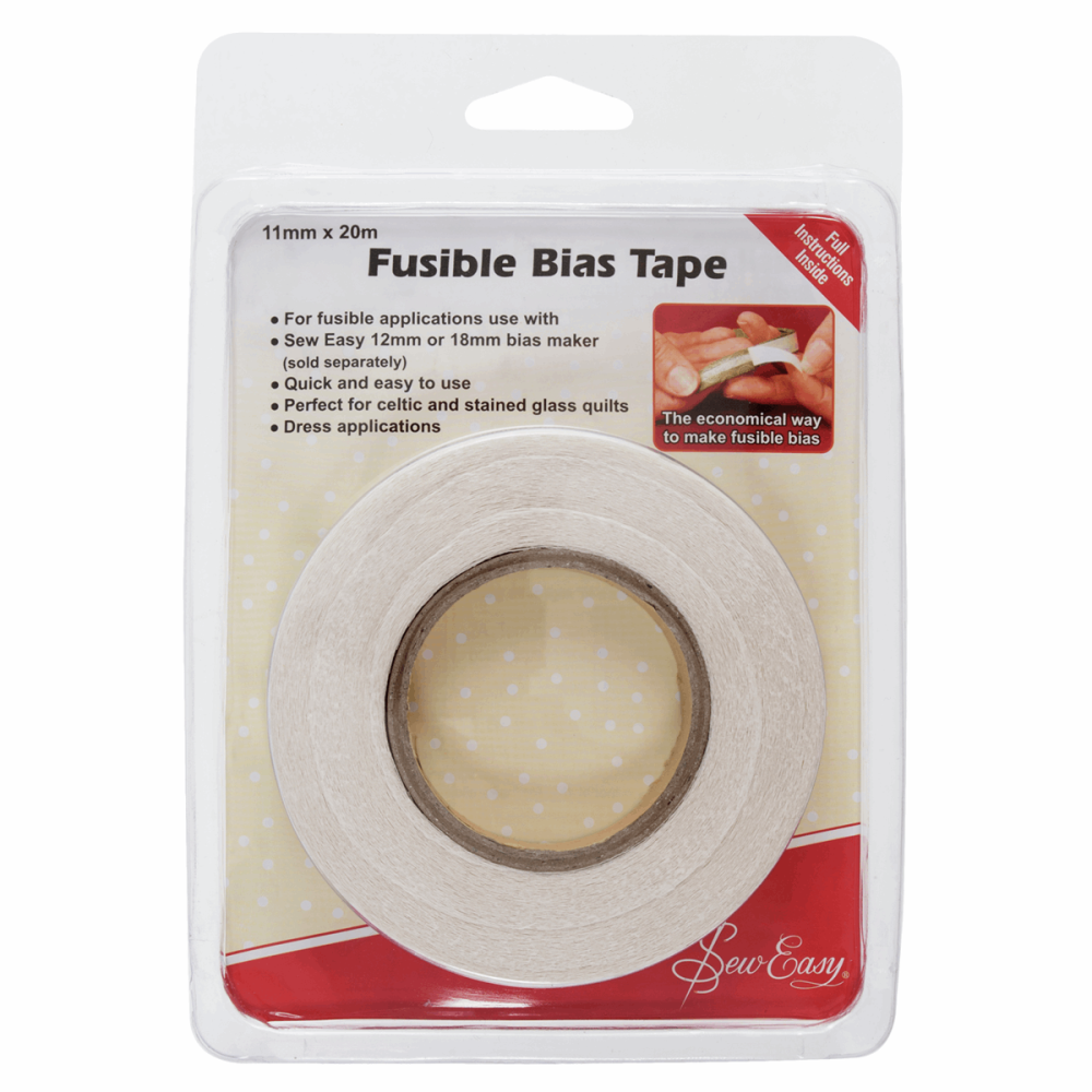 Fusible Bias Tape - 11mm wide - 20 metres - Sew Easy (ER520.11)
