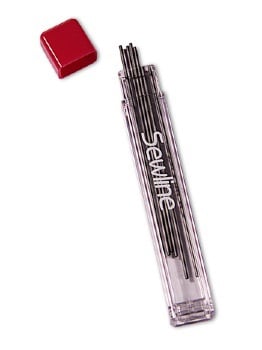 Mechanical Fabric Pencil Refills - Black / Grey (Sewline) 