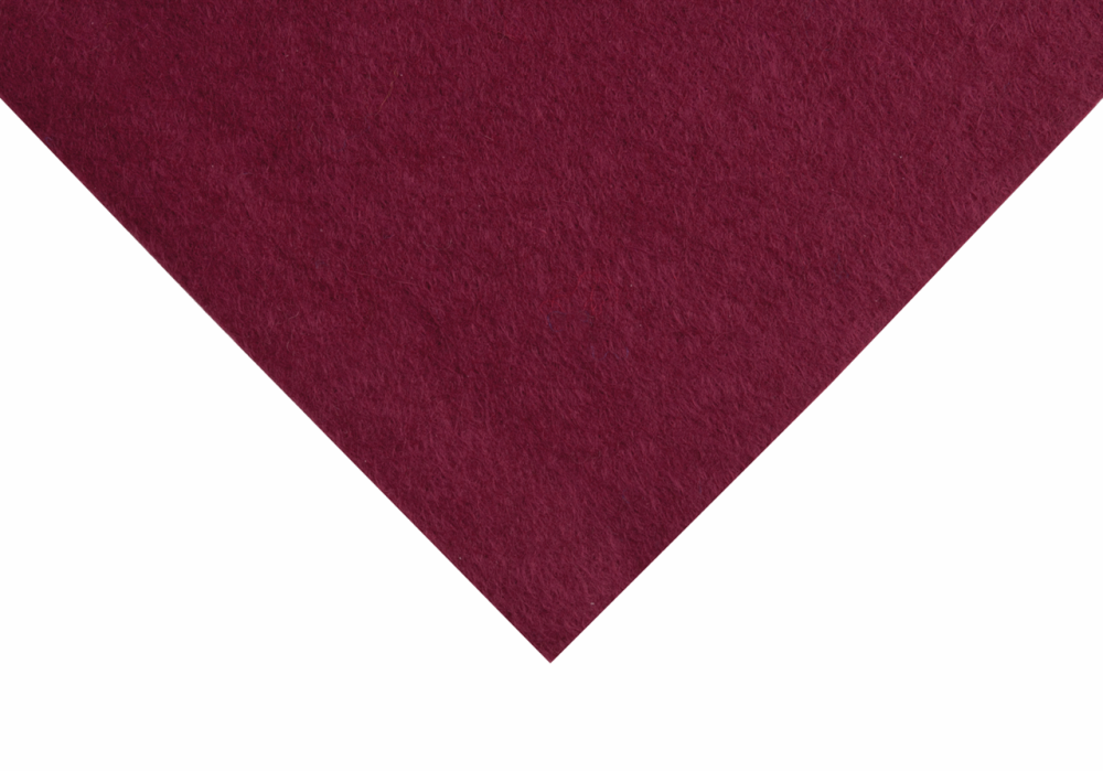 Felt - Wool / Viscose - 90cm wide - Garnet - No. 0196