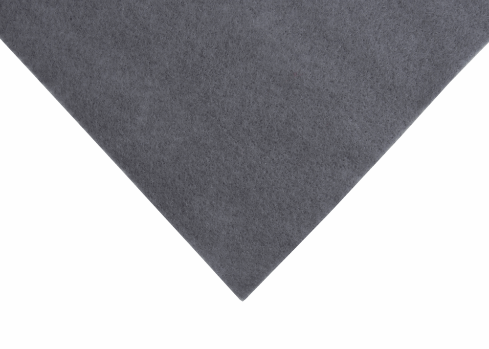 Felt - Wool / Viscose - 90cm wide - Steel Grey - No. 0006