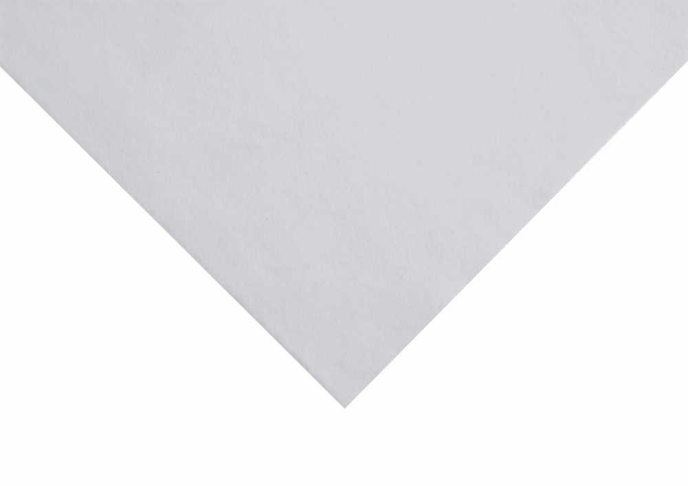 Felt - Wool / Viscose - 90cm wide - White - No. 0149