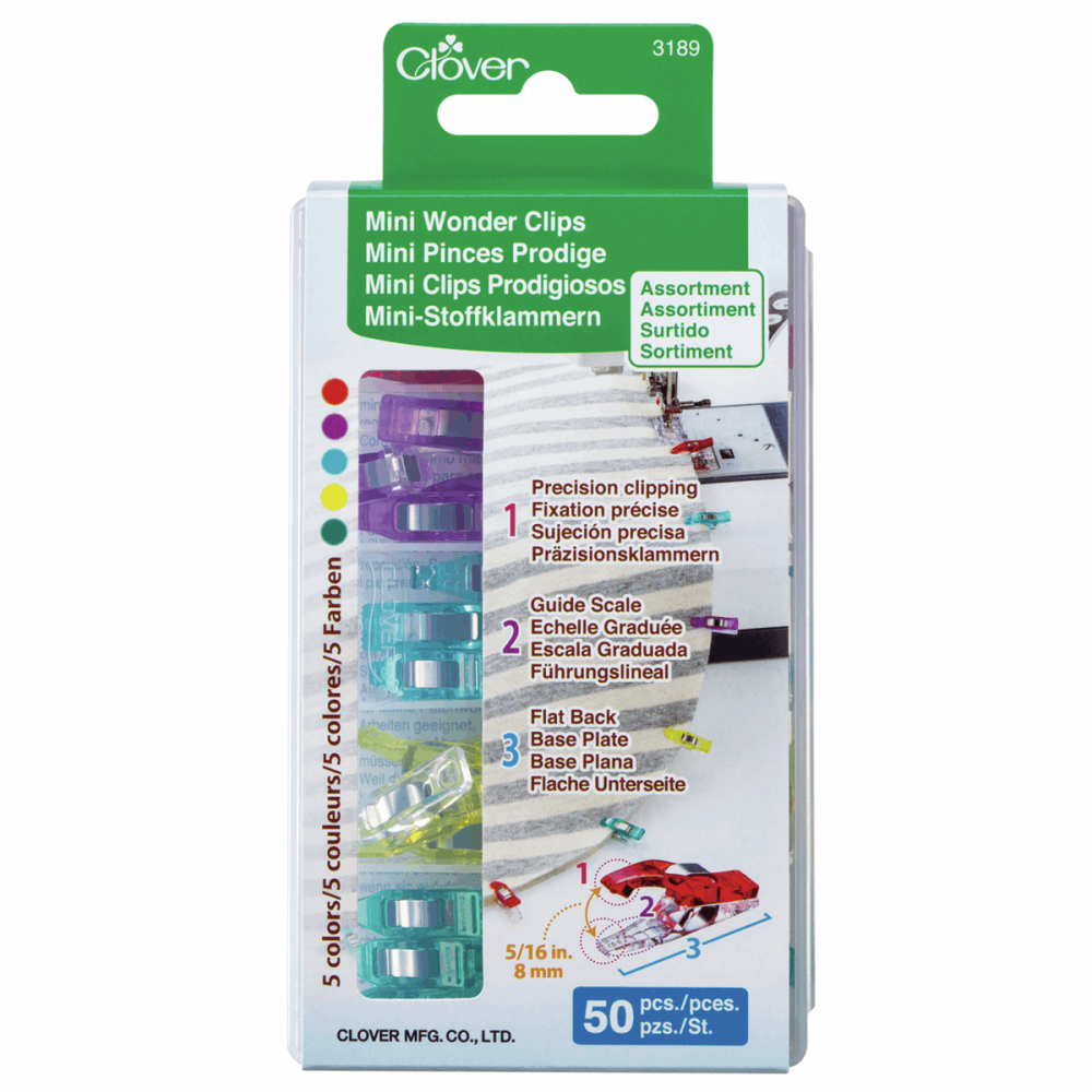 Mini Wonder Clips - Assorted Colours - Pack of 50