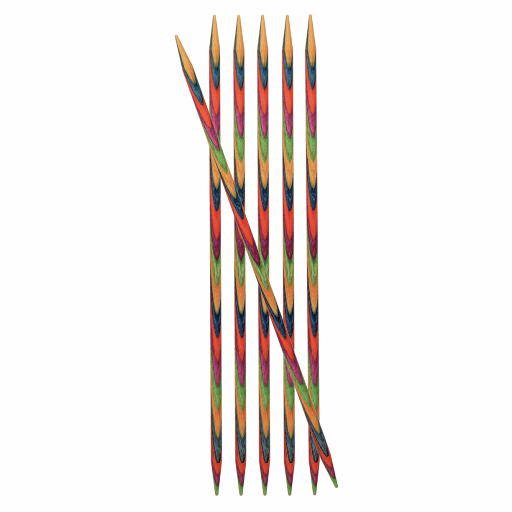 Double-Ended Knitting Pins - 2.00mm x 15mm - Set of Six (KnitPro Symfonie)