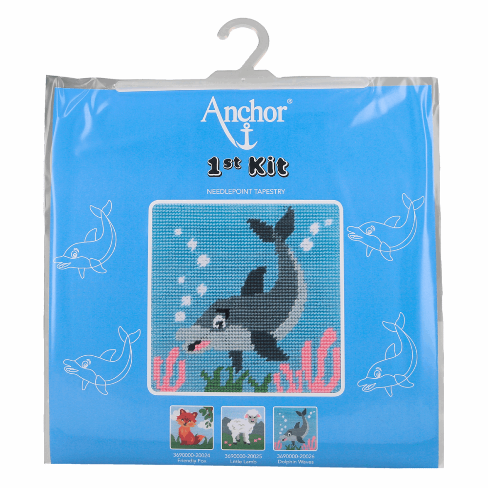Tapestry Kit - 1st Kit - Dolphin Waves - Anchor 3690000/20026